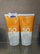 Combined RRP £50 Lot To Contain 2 Clarins Paris 50 High Protection Sun Care Gel To Oil (Appraisal