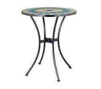 Combined RRP £120 Lot To Contain Two Garden Reflections Mosaic Metal Tables (Appraisals Available On