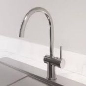 RRP £320 Boxed Brand New Damascus 67 (In-Hr143) Stainless Steel Pull Down Mixer Kitchen Tap (