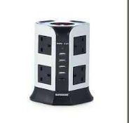 Combined RRP £150 Lot To Contain 5 Boxed Safe More Euro Plus Multi Plug Socket Charger (Appraisals