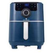 RRP £100 Lot To Contain 2 Assorted Electric Items To Include Large Cap Air Fryer In Slate Blue And A