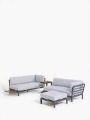 RRP £1000 John Lewis And Partners Platform Modular 4 Seater Garden Lounging Set In Grey 3019001 (