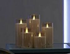 Combined RRP £120 Lot To Contain 3 Bundleberry By Amanda Holden Set Of 5 Flameless Candles With