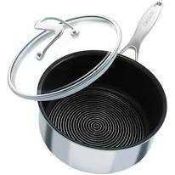 RRP £240 Boxed Circulon Clad Tri-Ply 3 Piece Saucepan 4801326 (Appraisals Available On Request) (