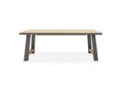 RRP £400 Boxed Small Extending Rectangular Solid Oak Designer Dining Table (Appraisals Available