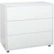 RRP £290 Stompa Uno 3 Plus 3 Drawer In White (3016010)(cb) (Appraisals Available On Request) (