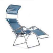 RRP £150 Valencia Lounge With Sun Shade And Cupholder Chair (Appraisals Available On Request) (