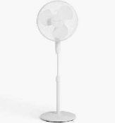 Combined RRP £120 Lot To Contain 2 Boxed John Lewis 16Inch Pedestal Fans 202767 3882746 (