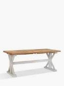 RRP £650 John Lewis And Partners Durham Painted Extended Dining Table Legs And Top Only 2986215 (