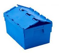 RRP £150 Lot To Contain 10 Blue Tote Boxes With Attached Lid (Appraisals Available On Request) (