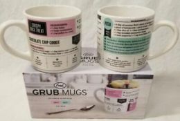 (Jb) RRP £200 Lot To Contain 24 Brand New Boxed High End Department Store Fred Grub Mugs