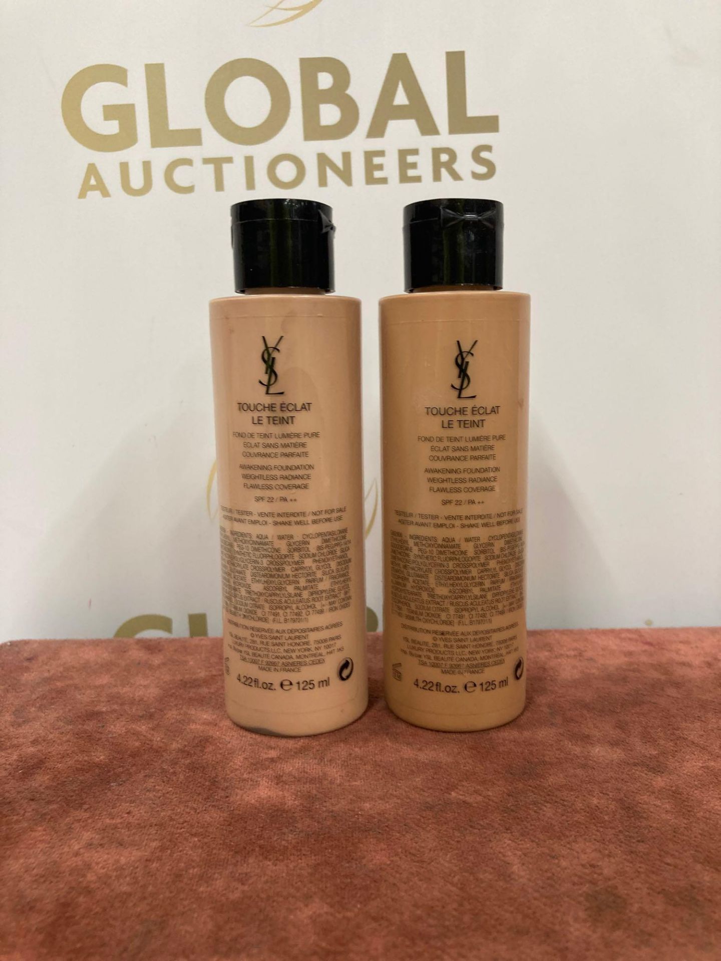 (Jb) RRP £300 Lot To Contain 2 Testers Of Extra Large Salon Size 125Ml Yves Saint Laurent Foundation