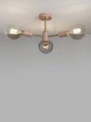 RRP £140 Lot To Contain 2 Boxed House By John Lewis 3 And 5 Light Spoke Ceiling Lights 4861322