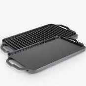 RRP £110 Boxed Lodged Cast Iron Reversable Grilling Plate 966712 (Appraisals Available On