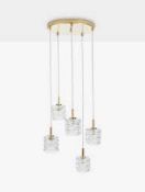 RRP £150 Boxed Brand New John Lewis And Partners Alana 5 Light Ceiling Pendent Light 45.099 (