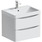 RRP £240 Boxed Ceramic Twin Sink Unit (Appraisals Available On Request) (Pictures For Illustration