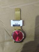 RRP £160 Larsson And Jennings Men's Gold Bracelet Strap Designer Wristwatch 44.245 (Appraisals