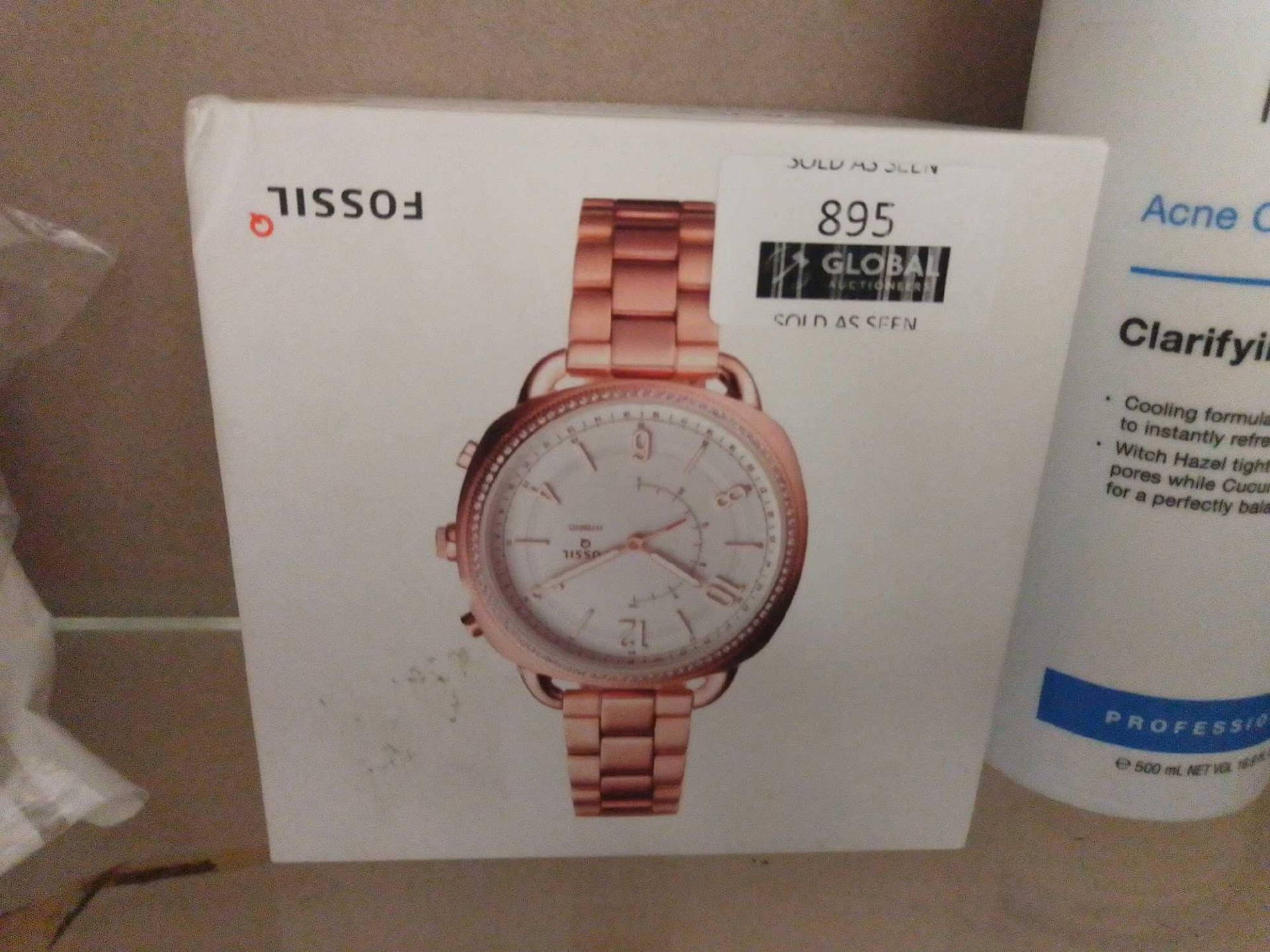 RRP £180 Boxed Ladies Fossil Hybrid Bracelet Strip Wristwatch 2.143(Appraisals Available On Request)