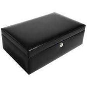 RRP £125 Black Pu Leather Dulwich 10 Slot Watch Box 4931109 (Appraisals Available On Request) (