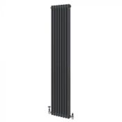 RRP £400 Boxed Uxbridge Qubeco Double Column 1800X200Mm Grey Radiator (Appraisals Available On