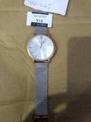 RRP £160 Larsson And Jennings Men's Silver Bracelet Strap Designer Wristwatch 44.245(Appraisals