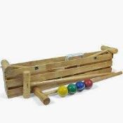 RRP £140 Boxed Bex Croquet Pro Garden Game In Wooden Box 3972207 (Appraisals Available On