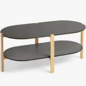 RRP £100 Lot To Contain Boxed John Lewis And Partners Perch Almond Oval Coffee Table 970296 (