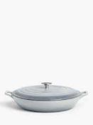 RRP £60 Boxed John Lewis And Partners Cast Iron Shallow Casserole Dish 4703 (Appraisals Available On