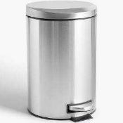RRP £80 Unboxed Stainless Steel Simple Human 30 Litre Deluxe Pedal Bin 4960060 (Appraisals Available