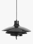 RRP £95 Lot To Contain John Lewis And Partners Felix Rise And Fall Single Pendant Light In Black