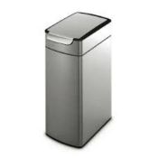 RRP £110 Lot To Contain Boxed Simple Human 30Ltr Stainless Steel Touch Bin 4976301 (Appraisals