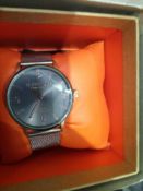 RRP £90 Boxed Superdry Of Japan Mesh Strapped Gents Designer Wristwatch 44.248 (Appraisals Available