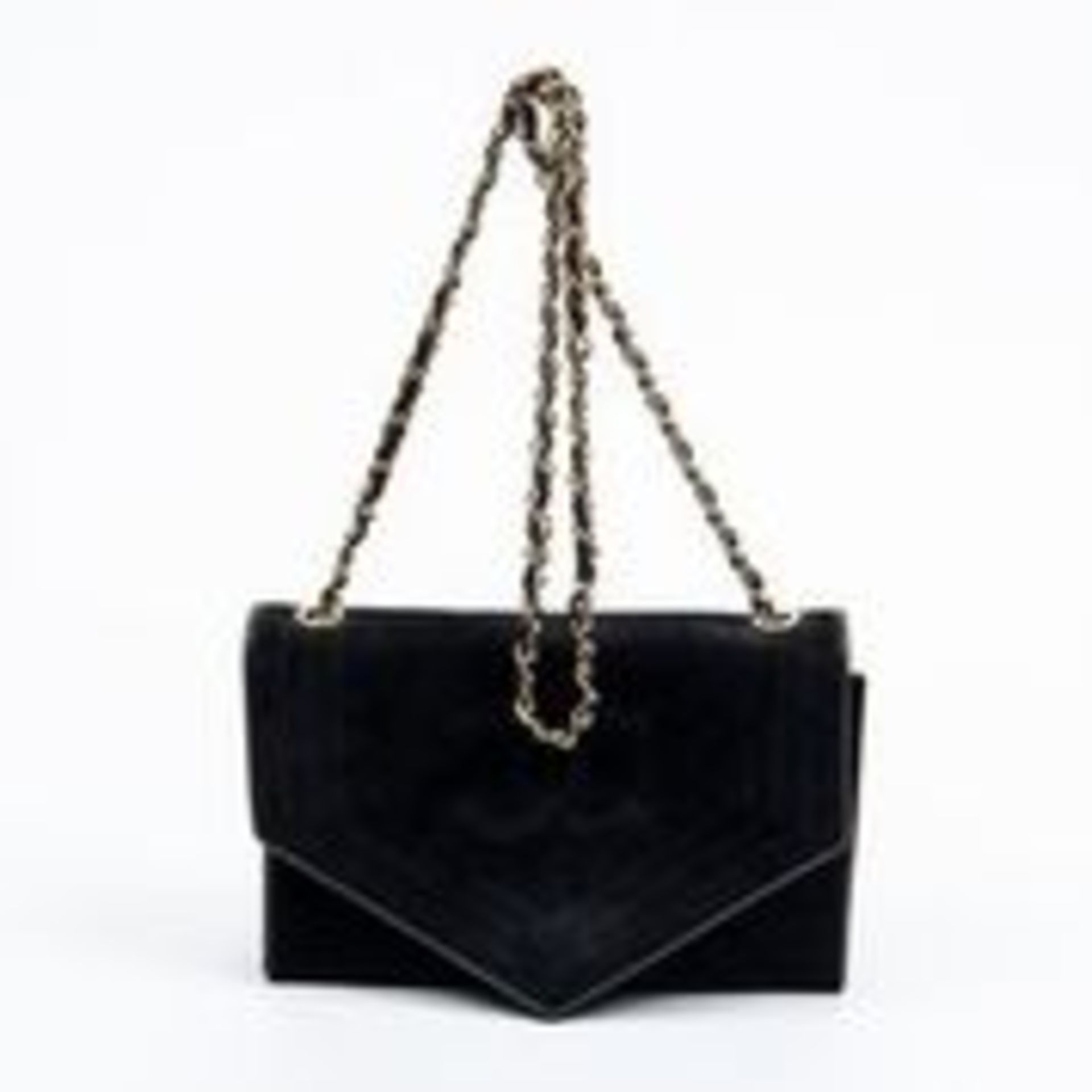 RRP £2,500 Chanel Vintage CC Stitch Square Mini Flap Shoulder Bag Black - AAR3684 - Grade A - Please