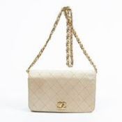 RRP £3,290 Chanel Mademoiselle Full Flap Shoulder Bag Beige - AAR4120 - Grade A - Please Contact