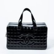 RRP £3,800 Chanel Vintage Chocolate Bar CC Bowler Handbag Black - AAQ5574 - Grade A - Please Contact