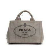 RRP £1,100 Prada Canapa Shoulder Bag Mercuro - AAQ9961 - Grade A - Please Contact Us Directly For
