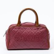 RRP £2,200 Chanel Sports Line Boston Handbag Raspberry - AAQ5565 - Grade A - Please Contact Us