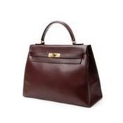 Vintage Hermes Kelly Handbag Wine - EAG5137 - Grade AB - Please Contact Us Directly For Shipping