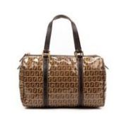 RRP £990 Fendi Boston Shoulder Bag Brown - AAR5442 - Grade AB - Please Contact Us Directly For