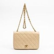 RRP £4,900 Chanel Vintage Square Single Full Flap Shoulder Bag Biege - AAR3681 - Grade A - Please