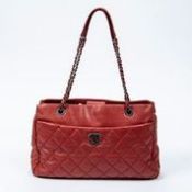 RRP £3,800 Chanel Front Pocket Chain Tote Shoulder Bag Red - AAQ7845 - Grade A - Please Contact Us