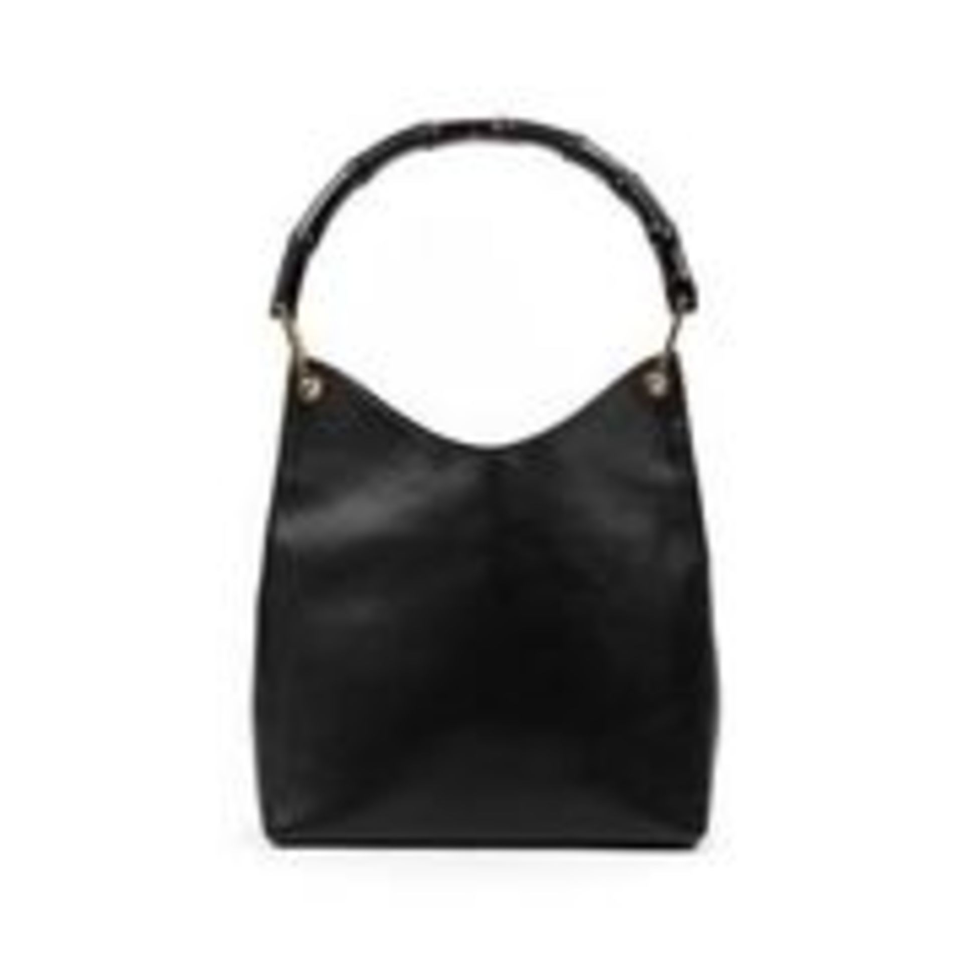 RRP £1,390 Gucci Bamboo Handbag Black - AAN7843 - Grade AB - Please Contact Us Directly For Shipping - Image 2 of 4