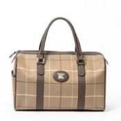 RRP £790 Burberry Vintage Boston Shoulder Bag Khaki Green/Khaki Brown - AAO7797 - Grade AB -