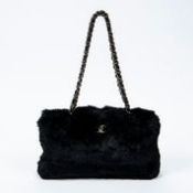 RRP £2,200 Chanel CC Fur Chain Tote Shoulder Bag Black - AAQ7617 - Grade A - Please Contact Us