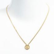 RRP £350 Dior CD Logo Pendant Necklace Gold - AAR5088 - Grade A - Please Contact Us Directly For