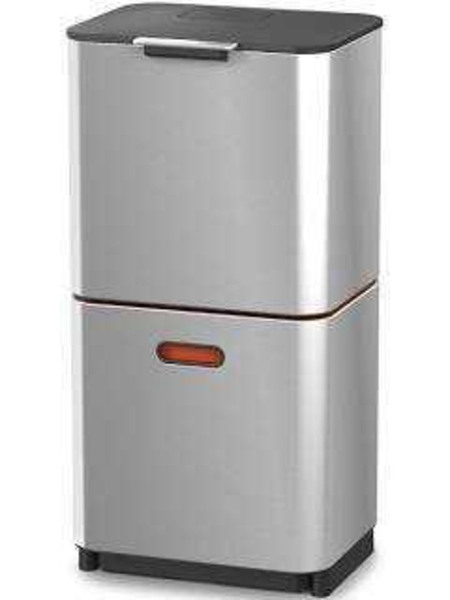 RRP £180 Joseph Joseph Totem Stainless Steel Recycling Pedal Touch Bin 1370995 (Appraisals Available