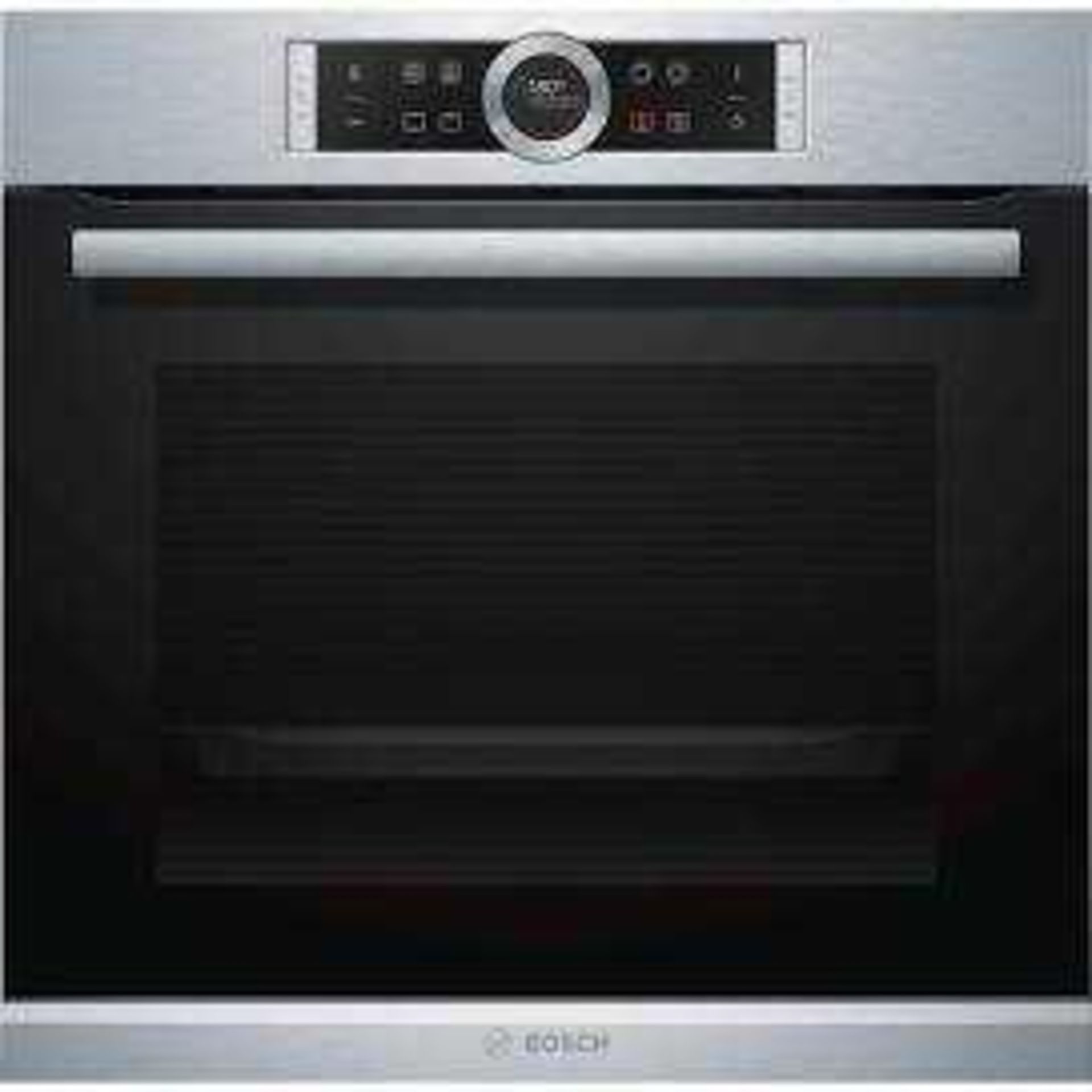 RRP £700 Boxed Bosch Stainless Steel And Black Single Fan Assisted Hbg674Bs1B Single Integrated Oven