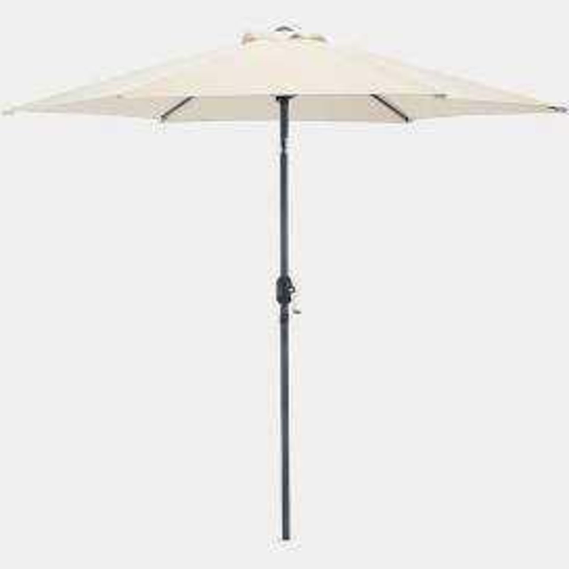 RRP £130 Boxed 2.7M Pink Garden Parasol (Appraisals Available On Request) (Pictures For Illustration