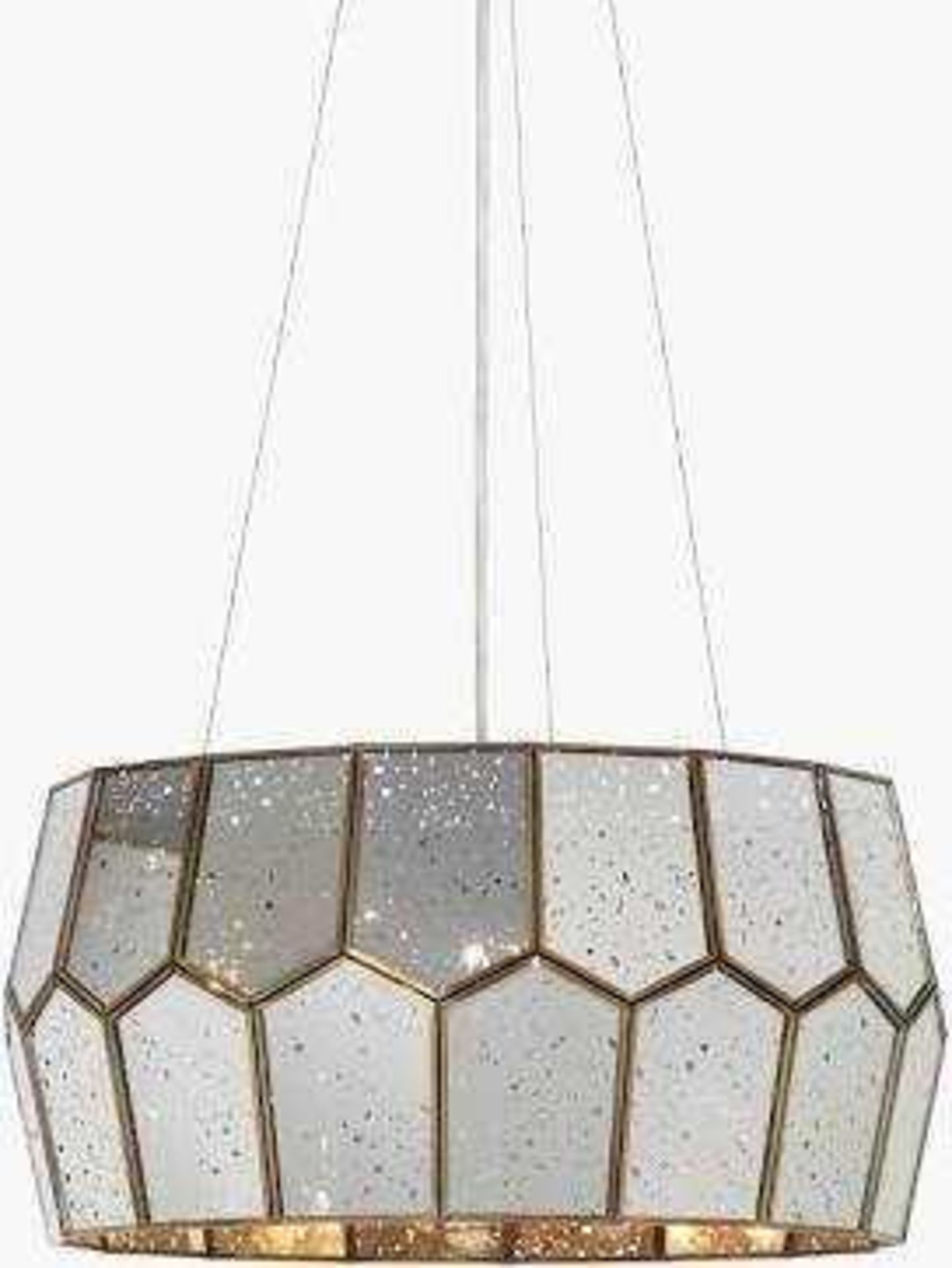 RRP £195 Boxed John Lewis Romy Pentagon Ceiling Light (Appraisals Available On Request) (Pictures