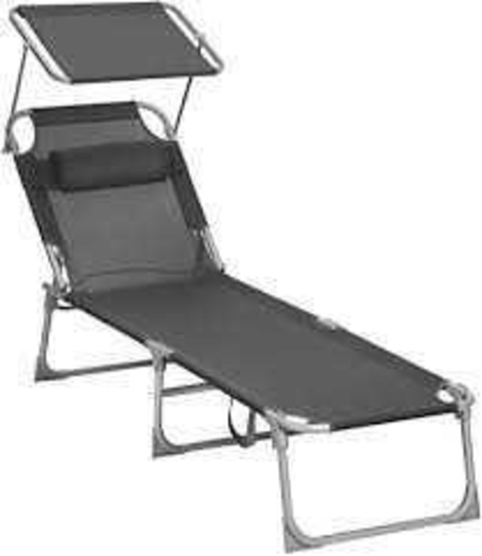 RRP £60 Boxed Songmics Sun Lounger (Appraisals Available On Request) (Pictures For Illustration